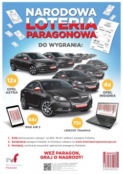 Narodowa loteria paragonowa - plakat
