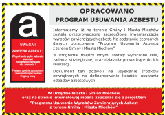 Informacja o programie usuwania azbestu na terenie Gminy Miechów