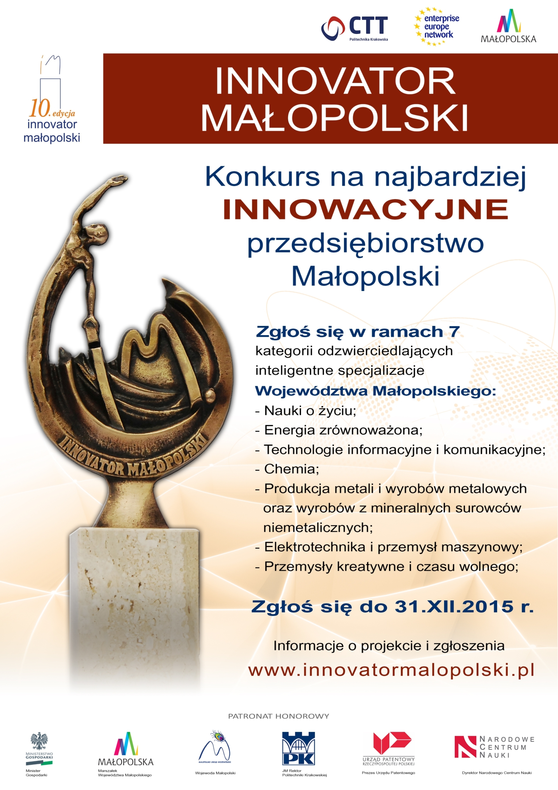 Innowator Małopolski - plakat