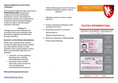 Ulotka informacyjna UGiM w Miechowie