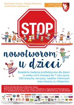 Stop nowotworom u dzieci - bezpłatne badania profilaktyczne