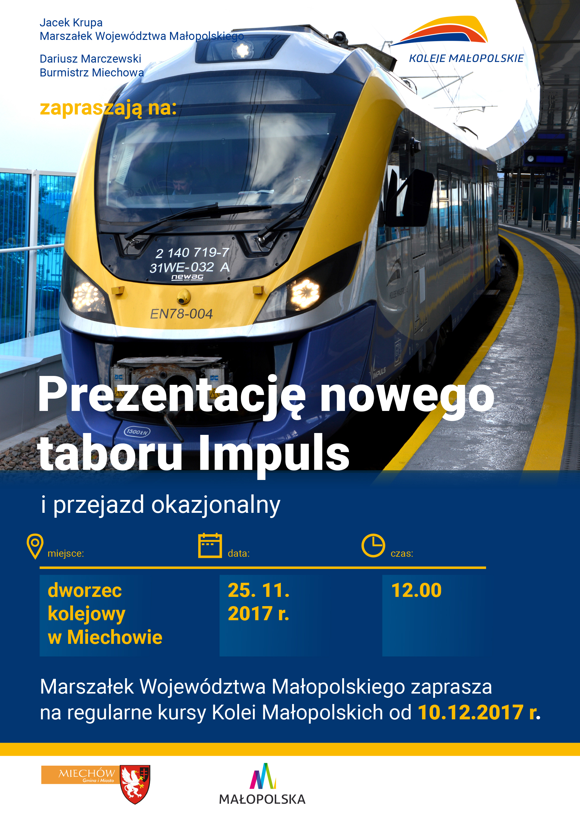 Prezentacja taboru w Miechowie 25.11.2017 r.