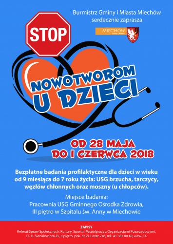 Akcja bezpłatnych bdań profilaktycznych z okazji Dnia Dziecka