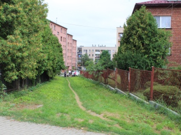Ciąg pieszy przed modernizacją 