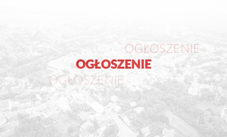 Ogłoszenie o przystąpieniu do sporządzenia zmiany MPZP miasta Miechów