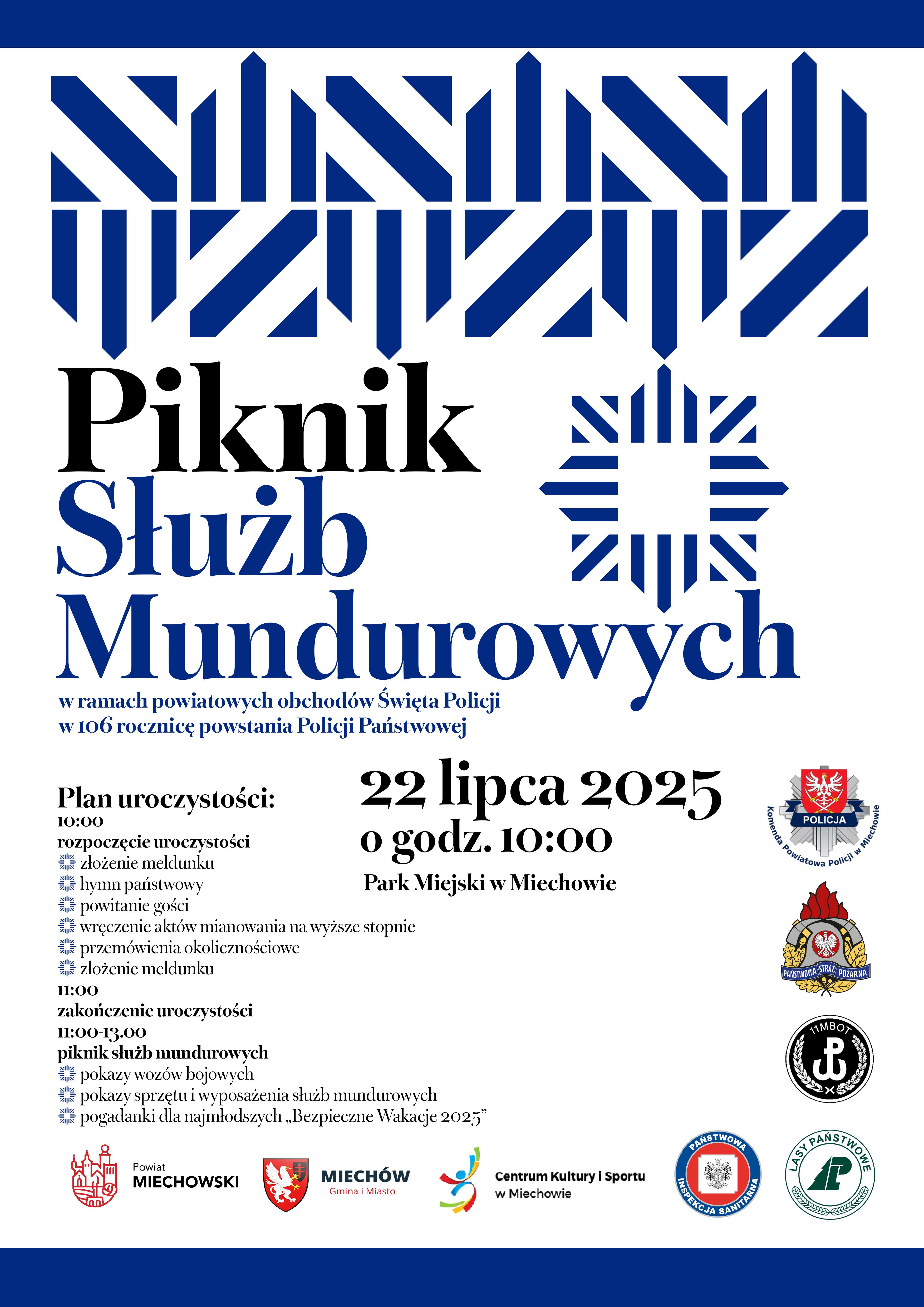Plakat Piknik Służb Mundurowych