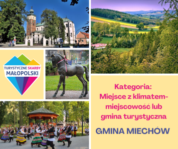 Plakat turystyczne skarby małopolski - miejsce z klimatem