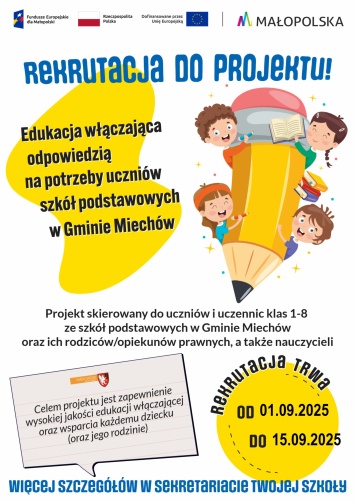 Plakat Rekrutacja do projektu